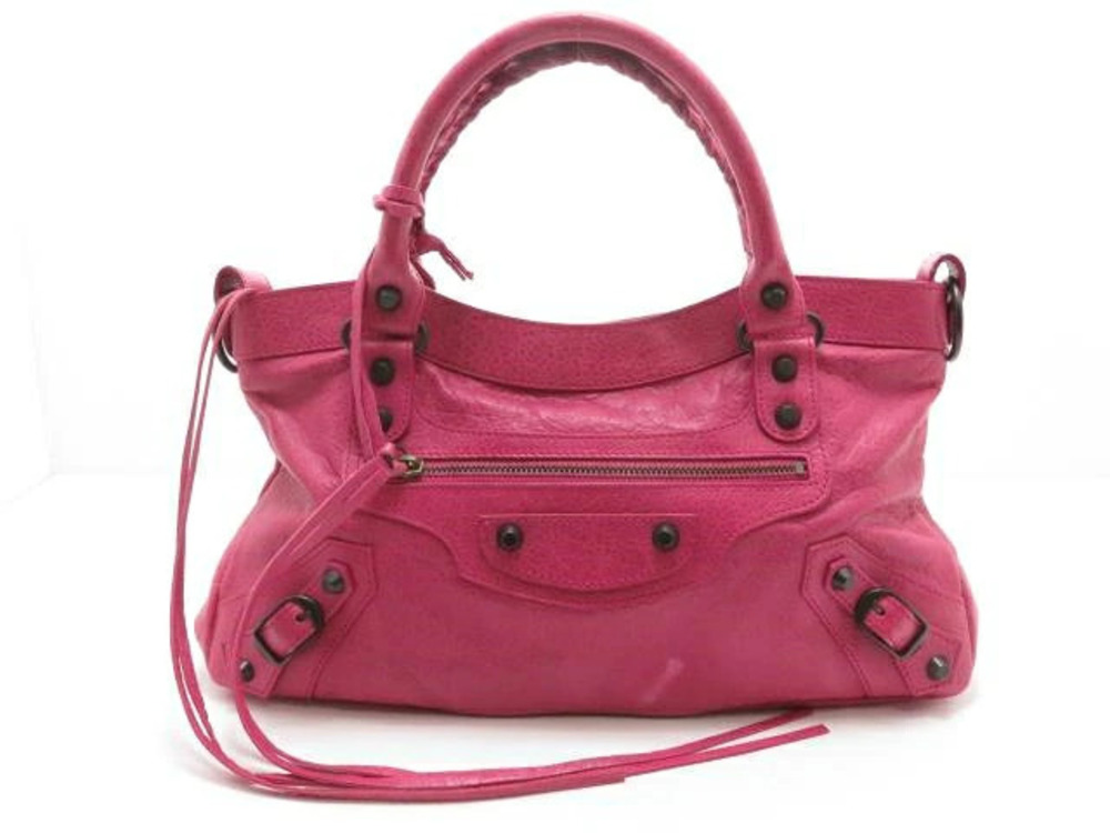 Balenciaga bag The First leather pink
